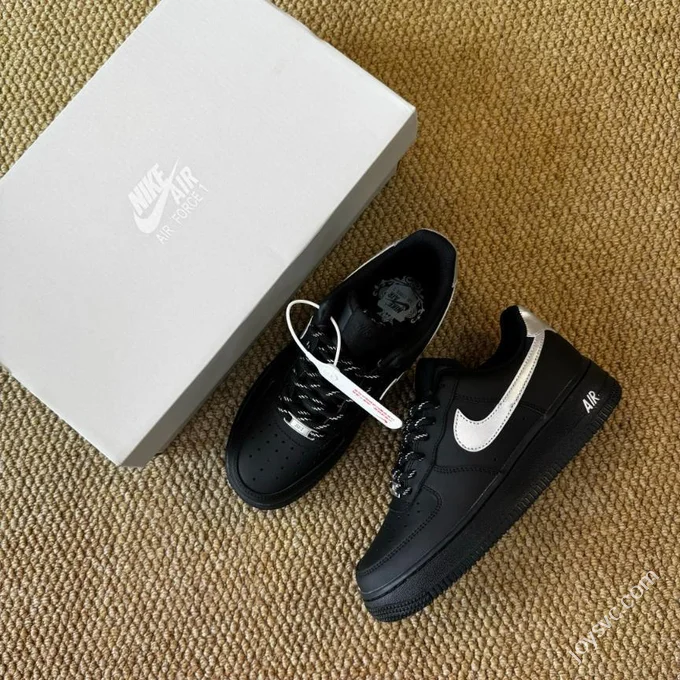 3A Pure Original Air Force 1 AF1 Black Silver FV5951-001