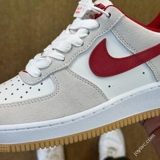 3A Pure Original Air Force 1 AF1 Beige Grey Red IB6388-101