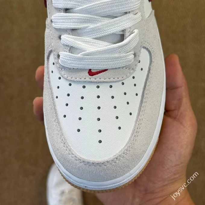 3A Pure Original Air Force 1 AF1 Beige Grey Red IB6388-101