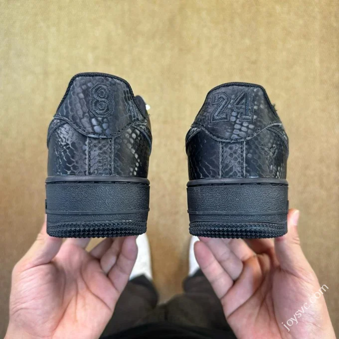 3A Pure Original Air Force 1 AF1 Kobe Black Snake Skin IB0018-001