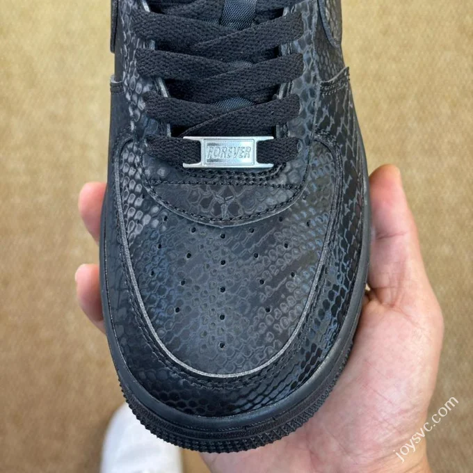 3A Pure Original Air Force 1 AF1 Kobe Black Snake Skin IB0018-001