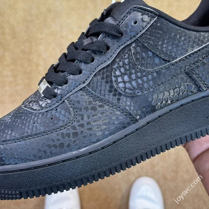 3A Pure Original Air Force 1 AF1 Kobe Black Snake Skin IB0018-001