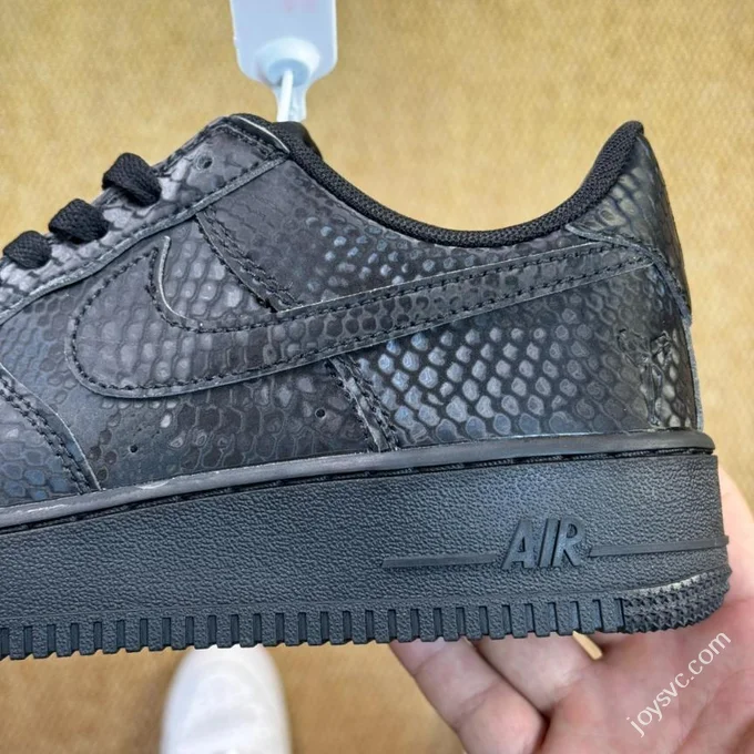 3A Pure Original Air Force 1 AF1 Kobe Black Snake Skin IB0018-001