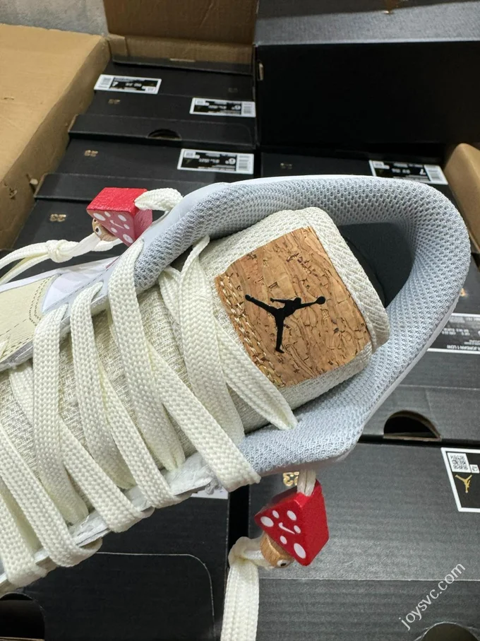 VT Pure Original AJ1 Low Beige Yellow Pink Plant Embroidery IB8861-151