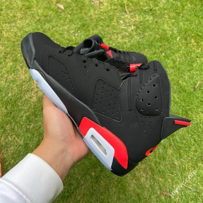 Y Pure Original AJ6 Black Red High Top Infrared CT8529-001