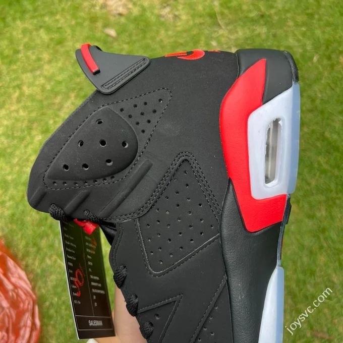 Y Pure Original AJ6 Black Red High Top Infrared CT8529-001