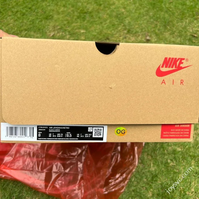 Y Pure Original AJ6 Black Red High Top Infrared CT8529-001