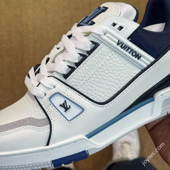 LV 2025 White Blue LOUIS VUITTON Trainer
