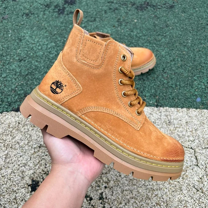 Timberland Mid Top Boots Chestnut