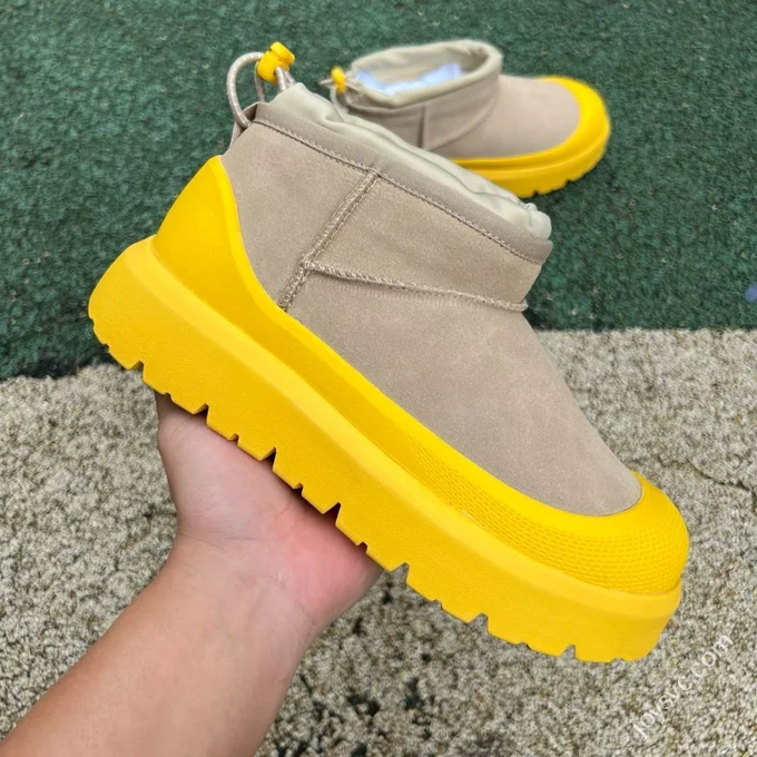 UGG CL Ultra Mini Weather Suede Warm Snow Boots Mid Top (2)