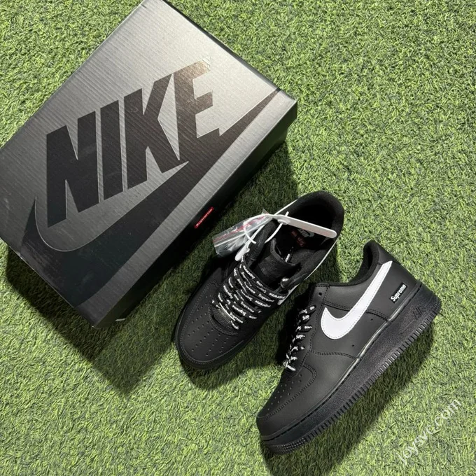A Pure Original Air Force 1 AF1 Supreme Black CU9225-002