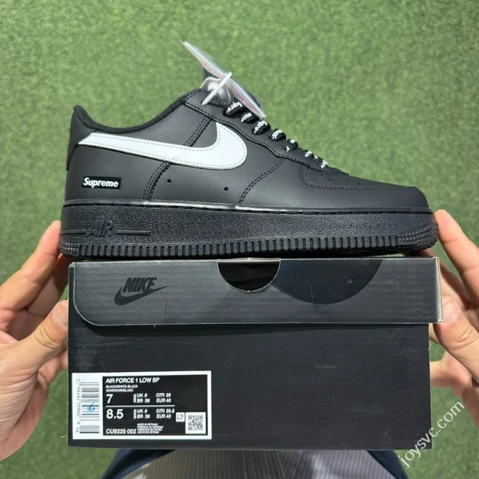 A Pure Original Air Force 1 AF1 Supreme Black CU9225-002