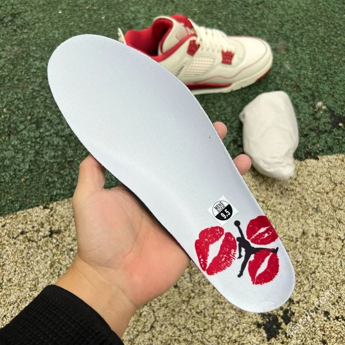 OG Pure Original AJ4 Valentine's Day White Red HV0823-108