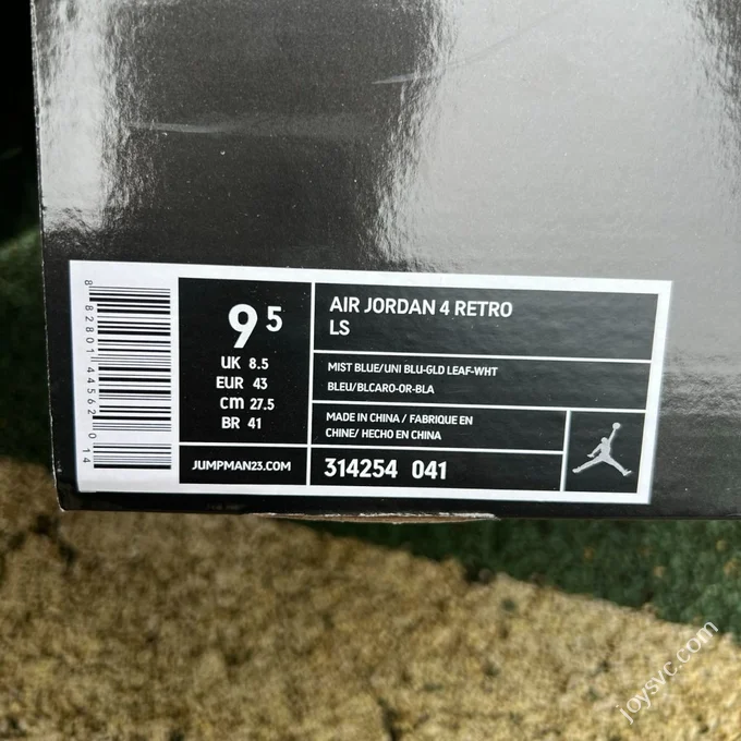 Pure Original AJ4 Grey Blue Retro 314254-041