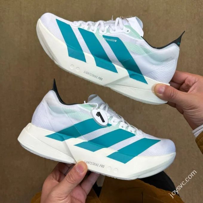 Pure Original Carbon Plate Adidas Adizero Adios Pro 4 White Green JR1267