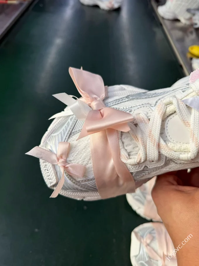 VG Balenciaga 3XL Net Lace Ribbon Mules