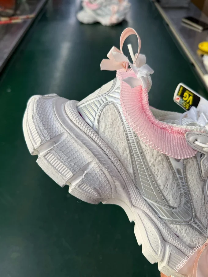 VG Balenciaga 3XL Net Lace Ribbon Mules