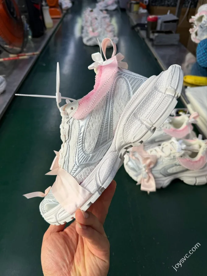 VG Balenciaga 3XL Net Lace Ribbon Mules