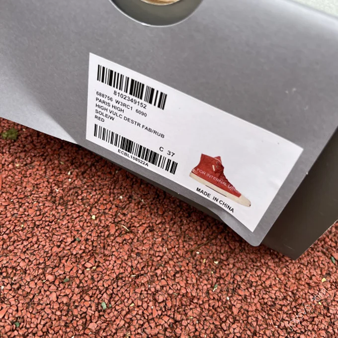 Balenciaga Paris High White Red