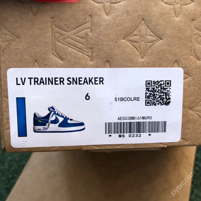 Louis Vuitton x Nike Air Force 1 Blue White