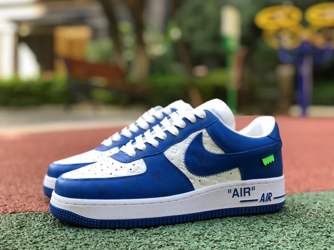 Louis Vuitton x Nike Air Force 1 Blue White