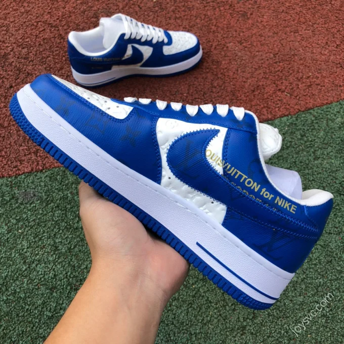 Louis Vuitton x Nike Air Force 1 Blue White