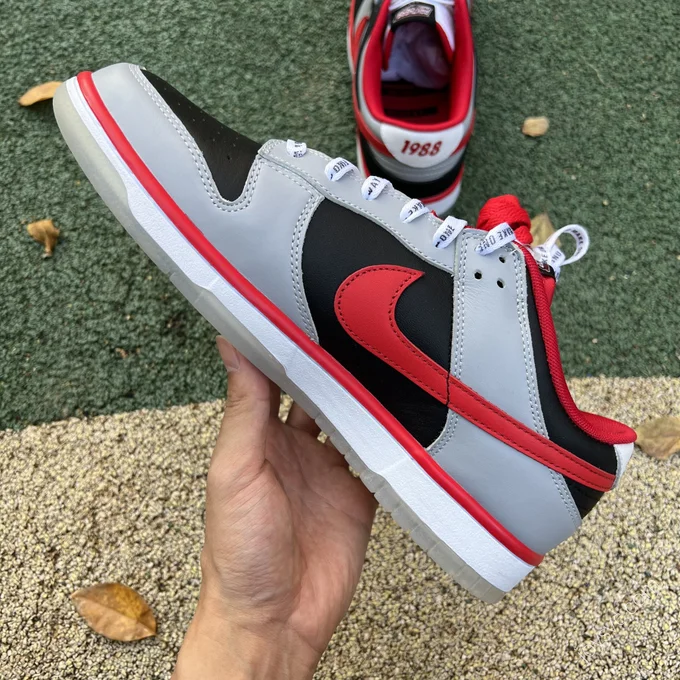 CAU Athletics x Nike Dunk Low Grey Black Red DR6189-001