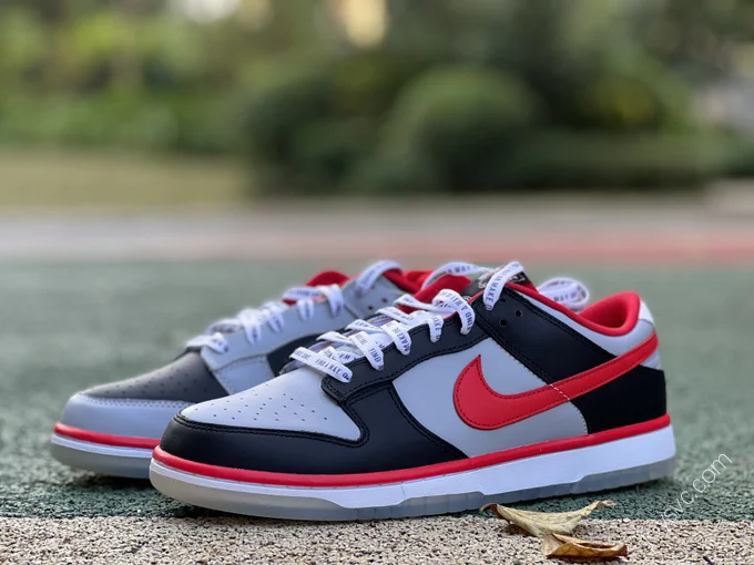 CAU Athletics x Nike Dunk Low Grey Black Red DR6189-001