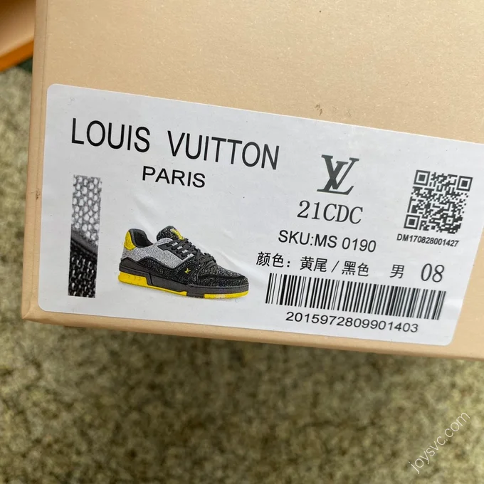 LOUIS VUITTON Trainer Black Grey Green
