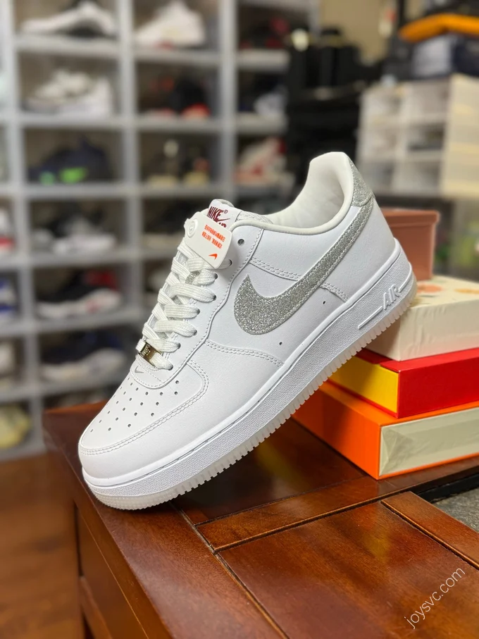 Nike Air Force 1 White Grey Star Shoes HQ3461-191