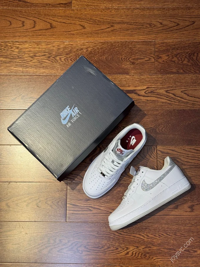 Nike Air Force 1 White Grey Star Shoes HQ3461-191